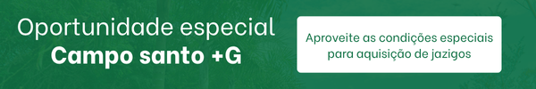 Oportunidade especial no campo santo +G - Memorial Parque Jaraguá