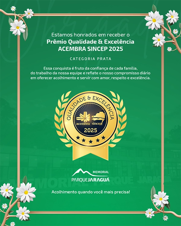 Prêmio Qualidade e Excelência Acembra Sincep - Memorial Parque Jaraguá