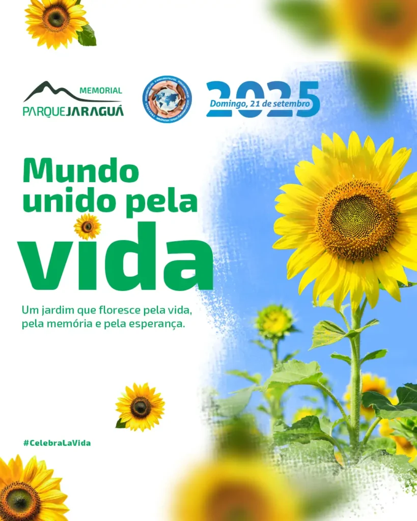 O Mundo Unido pela Vida - Jardim de Girassóis no Memorial Parque Jaraguá