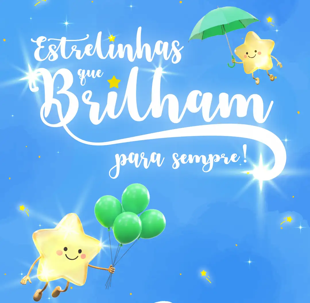 Estrelinhas que brilham para sempre