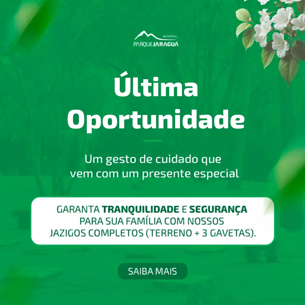 Oportunidade comercial no Memorial Parque Jaraguá