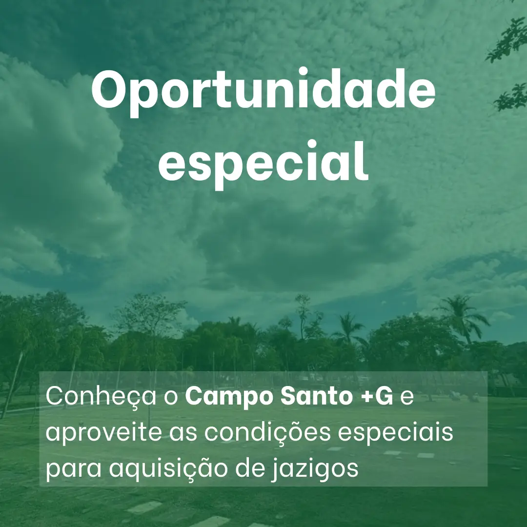 Oportunidade Especial no Campo Santo +G - Memorial Parque Jaraguá