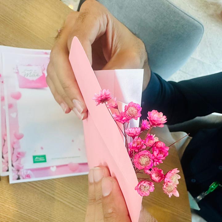 Oficina de carta para o dia das mães